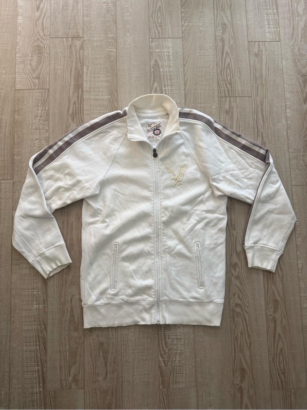 Y2K American Eagle fleece track jacket